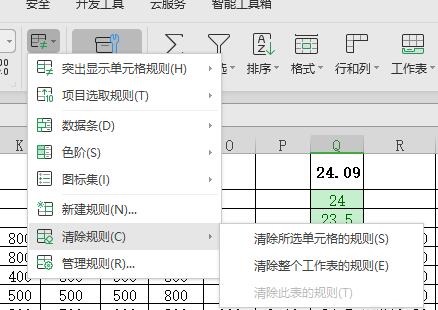 wps表格数值如何设置按条件自动变色