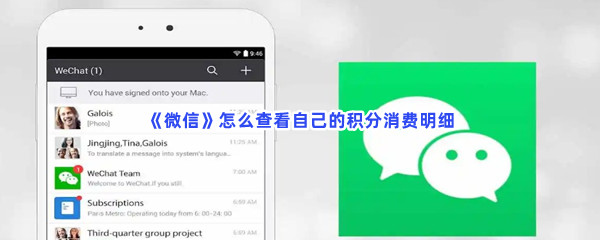《微信》查看自己的积分消费明细方法介绍