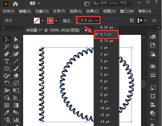 ai螺旋线如何绘制