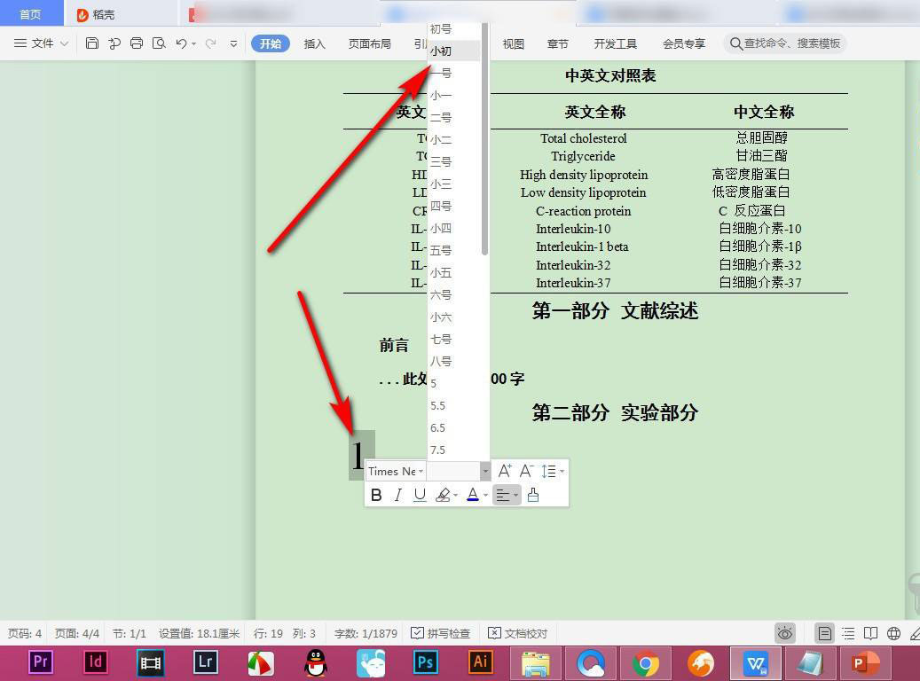 如何查看WPS中字体样式