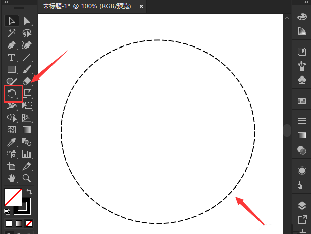 ai如何修改虚线描边