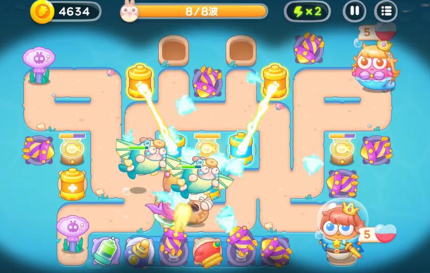 《保卫萝卜4》海的闺女第七十二关攻略