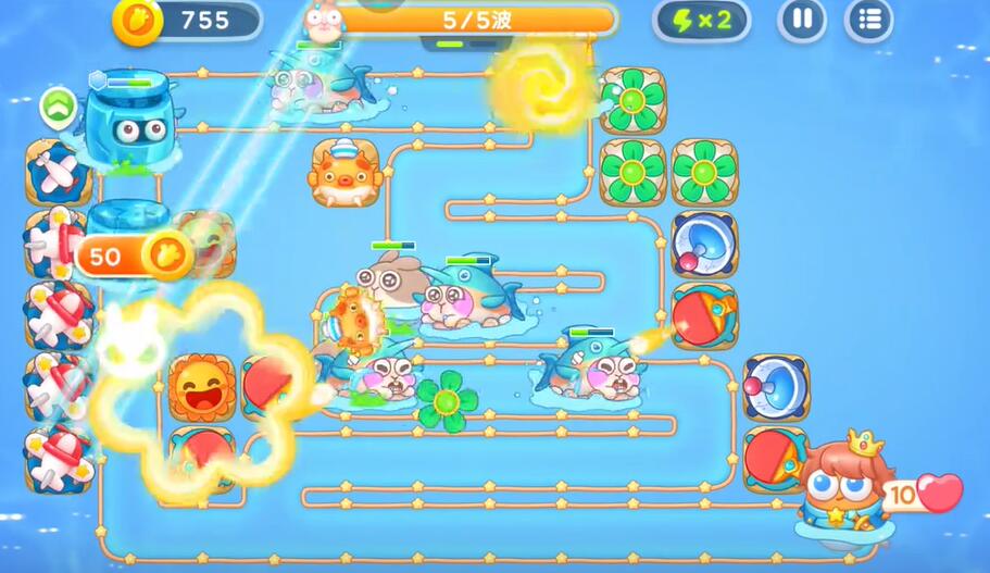 《保卫萝卜4》海的闺女第八十一关攻略