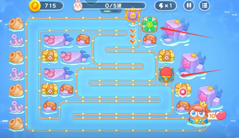 《保卫萝卜4》海的闺女第八十一关攻略