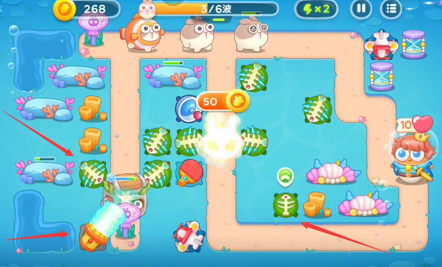 《保卫萝卜4》海的闺女第八十一关攻略
